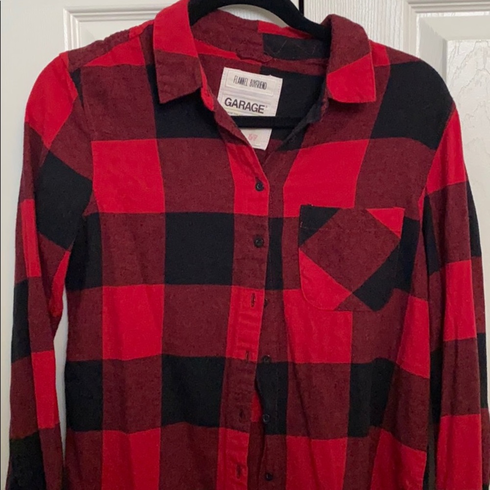 Red and Black Garage Flannel